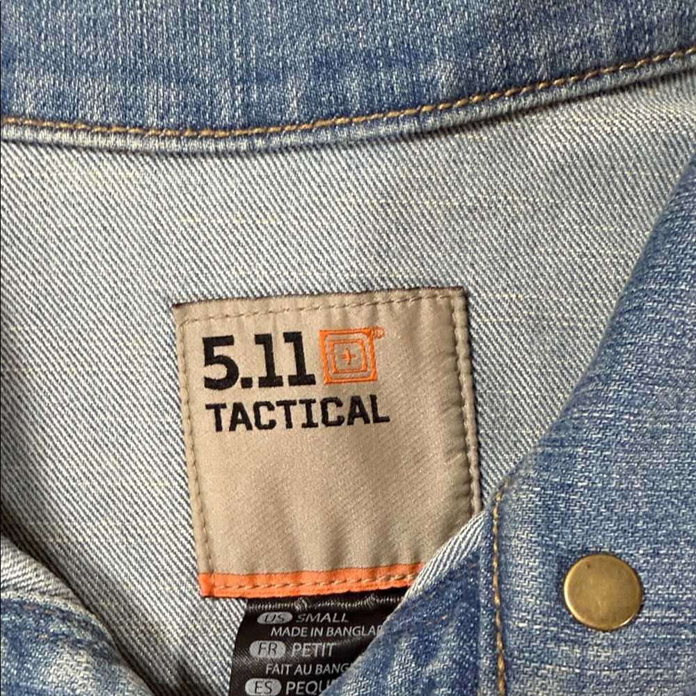 5.11 Tactical Light Blue Penelope Denim Jacket  Style # 38080 SKU1423 - Picture 2 of 9